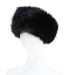 10 couleurs Femme Faux Fur Bandon Luxury Réglable Hiver Chaussade chaude noir Nature Nature Girls Fur et Earmer Earmluff pour femmes3901304