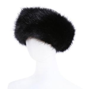 10 colores para mujer Diadema de piel sintética de lujo ajustable invierno cálido negro blanco naturaleza niñas piel calentador de orejas sombreros con orejeras para mujeres 280U