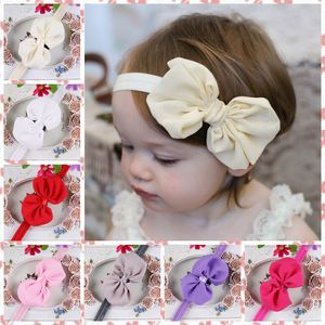 10 colour mixed Kids Girls Baby Toddler Infant Flower Headband Hair Bow Band Accessories Hair Band Bow Accessories HJ049