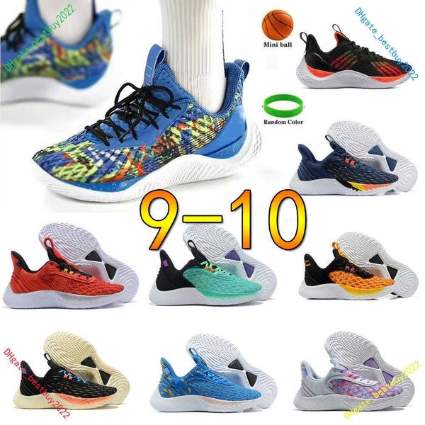 10 Currys Basketball Shoes Flow 9 10s Red Sneakers New Men Women Baskets Street Pack Wapp El día del juego creemos