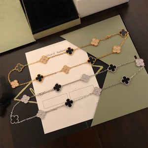 10 diamanten klaver merk mode bloemmotieven Cleef hoge kwaliteit goud designer ketting voor dames fijne sieraden feest huwelijkscadeau
