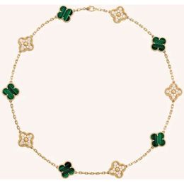 10 Diamond Designer Jewelry Clover Brand Fashion Cleef Collier de créateur d'or de haute qualité pour les bijoux pour femmes Gifs de haute qualité