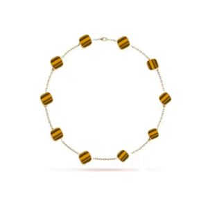 10 Diamond Designer Jewelry Clover Brand Fashion Cleef Collar de diseñador de oro de alta calidad para joyas para mujeres Alta calidad