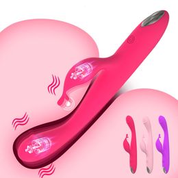 10 Vibradores de sexo automovilístico dual de frecuencia para mujeres Massage GSPOT Estimulación del clítoris Juguetes Masturbadores de pareja 240412