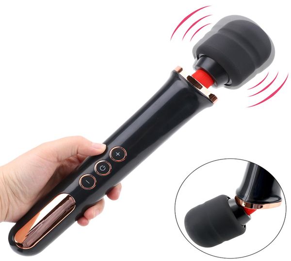 Vibromasseur puissant pour clitoris, 10 fréquences, baguette magique AV, stimulateur clitoridien, masturbateur étanche, jouets sexuels pour femmes, masseur corporel2427195