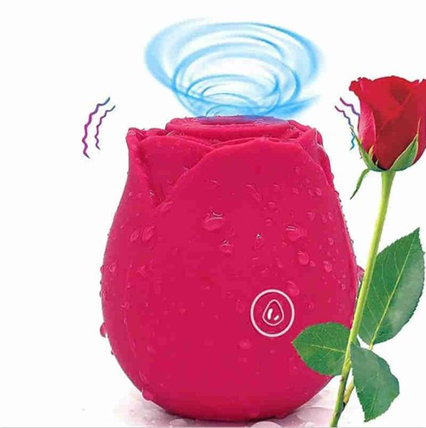 Vibradores de succión de rosas de 10 frecuencias, masajeador, estimulador recargable por USB, juguete sexual para adultos para mujeres y parejas