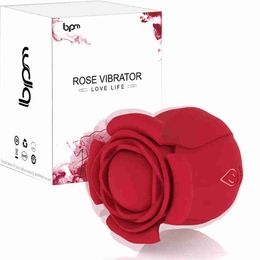 Vibromasseur Rose à 10 fréquences pour femmes, masseur de succion, ventouse orale, Stimulation du mamelon, jouet sexuel adulte pour Couples