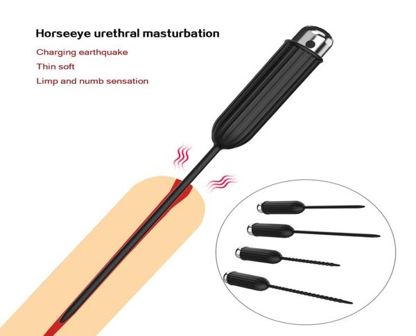 10 Fréquence Uretral Vibrator Catheter Pinis Plug Tyt for Men vibrant Insertion Uretra Sound Dilator 2107201916632