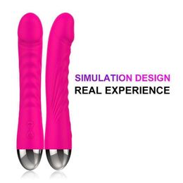 Simulation de vibration à 10 fréquences, type de batterie, tige pour fille, masturbation féminine, massage, jouet sexuel pour adulte, 231129