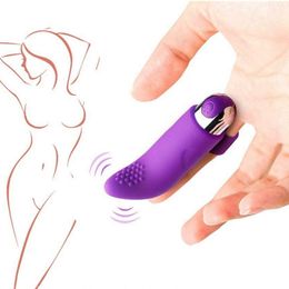 10 geschwindigkeiten USB Lade Finger Vibrators Klitoris Stimulation Silikon sexy Spielzeug Fr Frauen Massage Vibrierende Erwachsene Pro