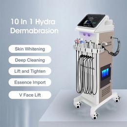 10 en 1 Diamond Peeling y h2o2 Hydro Water Jet Aqua Facial Tratamientos faciales Microdermabrasion Hydro Dermabrasion Machine