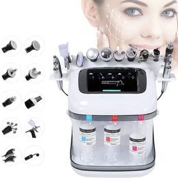 10 EN 1 Hydra Dermabrasion Soins de la peau H2O2 Machine faciale Hydra Oxygène Machine faciale