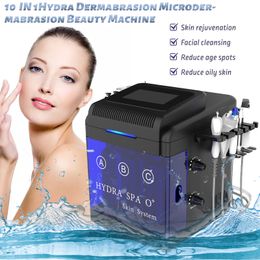 10 en 1 Hydro Diamond Dermabrasion Skin Peel Limpieza profunda Hydro Microdermoabrasion Machine BIO Radiofrecuencia