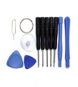 Outils d'ouverture de levier de réparation 10 en 1 avec tournevis Torx Pentalobe étoile à 5 points pour iphone 13 12 11 samsung smart phone4516555