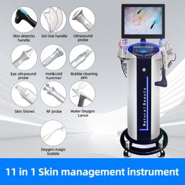 2024 Aqua 11 dans 1 Hydra Dermabrasion Skin propre Biopolaire RF Terrotant Diamond Hydro Microdermabrasion Machine faciale