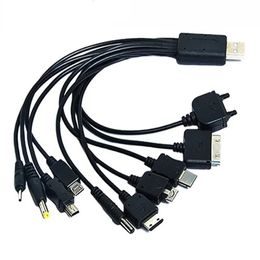 10 IN1 Câble de transfert de données USB multifonctionnel pour iPod Motorola Nokia Samsung LG Sony Ericsson Consumer Electronics Data Cables