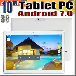 168 10 pouces 10 "tablette PC MTK6580 Octa Core Android 7.0 4 Go de RAM 64 Go de ROM Phable tablette IPS écran GPS 3G téléphone tablettes E-9PB