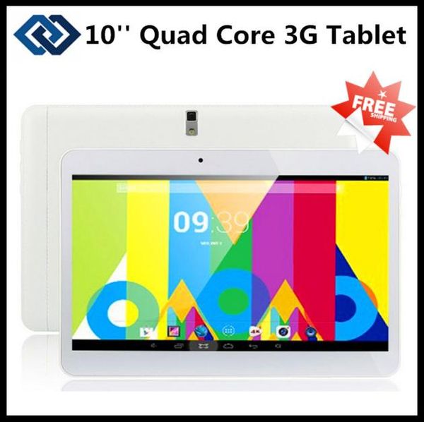 Tablette PC 3G de 10 pouces avec double carte de carte SIM Appel téléphonique GPS Android 42 Dual Core 1 Go RAM 8 Go16 Go Rom Bluetooth Dual Camera1710735