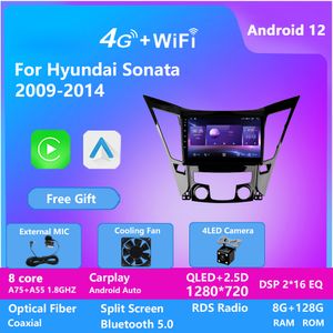 Lecteur Dvd vidéo de voiture Android 10 pouces pour Hyundai SONATA 8 YF 2010-2015 IPS WIFI BT Gps Navigation Radio DSP