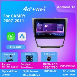 Unité principale vidéo de voiture Android 10 pouces pour TOYOTA CAMRY 2007-2011 lecteur multimédia Dvd avec Bluetooth