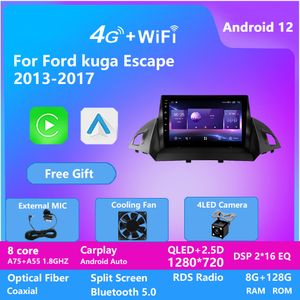 10 inch Android Car Radio Video Navigation System voor Ford Kuga 2013-2017 met Bluetooth Player WiFi 4G WiFi DSP 128G