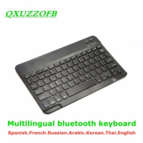 Clavier Bluetooth de 10 pouces français espagnol arabe russe Azerty sans fil universel pour iPad Tablet Pro 97 Air Android 231221