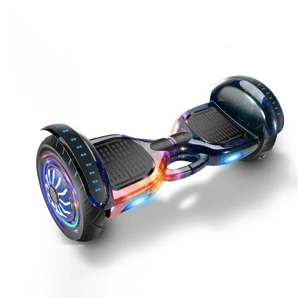 Música Bluetooth de 10 pulgadas LED LED Dos ruedas Scooter Scooter Electric Electric de los niños 240422