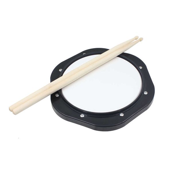 Tambor de tambor de 10 pulgadas Pad, Metronoma, con accesorios de instrumentos de percusión de bolsas