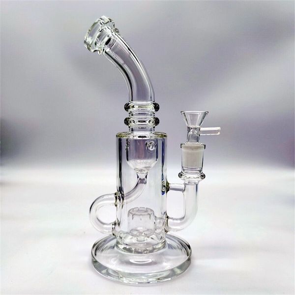 10 pulgadas de huevo fabuloso huevo de huevo Deluxe Recycler Glass Bong Water Pipan Hookah 14 mm