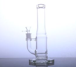 10 inch Glazen waterpijp bong fles vorm met inline perc roken waterleidingen bubbler voor droog kruid vrouwelijke joint 14.5mm YTM-0250