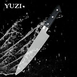 Couteau de cuisine japonais 10 pouces couteau de chef en acier inoxydable à haute teneur en carbone couperet à viande outils de tranchage outil de cuisson