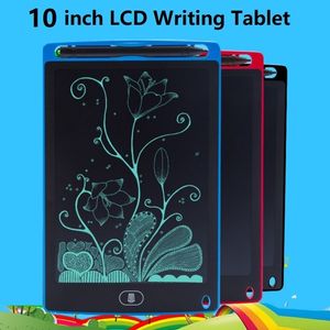 Tablette d'écriture LCD de 10 pouces planche à dessin tableau noir tampons d'écriture manuscrite cadeau pour adultes enfants bloc-notes sans papier tablettes mémos avec boîte de vente au détail