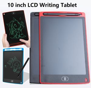 10 pouces LCD tablette d'écriture planche à dessin tableau noir tampons d'écriture manuscrite pour cadeau sans papier bloc-notes tablette avec boîte de vente au détail