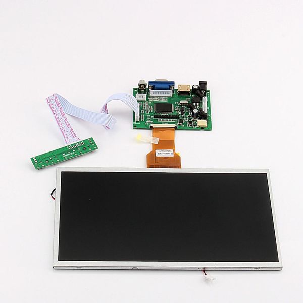 Freeshipping Pantalla Raspberry pi de 10 pulgadas Módulo de pantalla LCD TFT Shield HD-MI + VGA + Placa de controlador de video para Raspberry Pi