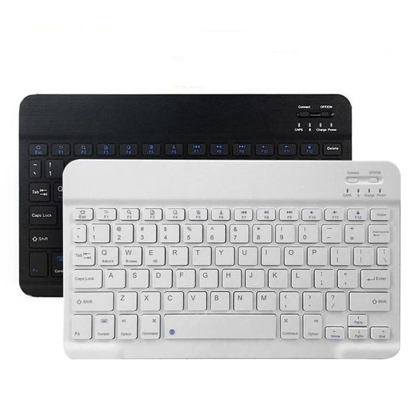 Mini teclado inalámbrico Bluetooth portátil delgado de 10 pulgadas para tableta, portátil, teléfono inteligente, Android, teclado inalámbrico Universal