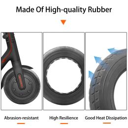 Scooter électrique de 10 pouces à pneu solide pour Xiaomi M365 Pro Scooter Wheel's Remplacement L'explosion 10x2 Pneus solides modifiés