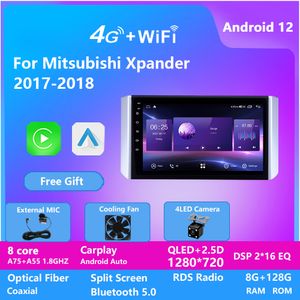 10 pouces écran tactile vidéo MP5 2 DIN lecteur DVD de voiture avec lien miroir bluetooth FM SD USB pour Mitsubishi XPANDER 2017-2018 DSP