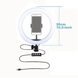 10 Inch YouTube Make-up Video Live Opname LED Live Stream Selfie Light With Tripod Stand Ringlight Video PhotoPgraphy Circle Tikok