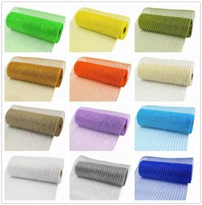 10 pouces260 mm x 18 pieds 10 yards Déco Ribbon Poly Mesh Christmas Halloween Holiday Decoration Ribbon Weddings Bows or Pack