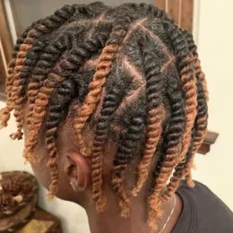 10 pouces de remplacement de cheveux humains vierges brésiliens T # 1b/#27 Dreadlocks toupets en dentelle complète pour homme noir