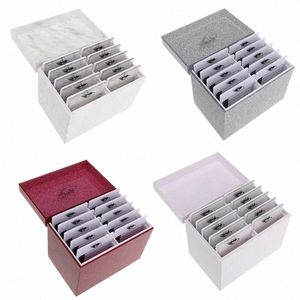 10 Lagen Acryl Eyeles Opbergdoos Pallet L Houder Individuele L Display Stand Make-Up Cosmetica Eyel Extensi Tool P3nP #