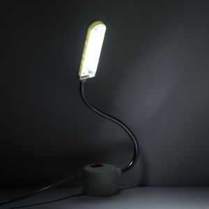 Lampe de travail magnétique à 10 LED pour vêtements, Machine à coudre Portable, col de cygne pour ampoules d'éclairage, montage à économie d'énergie, base 296k