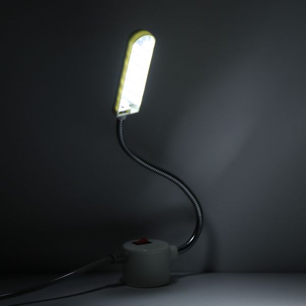 Lampe de travail magnétique à 10 LED pour vêtements, Machine à coudre Portable, col de cygne pour ampoules d'éclairage, Base de montage à économie d'énergie