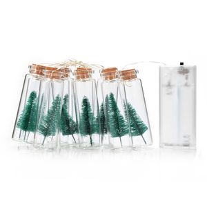 Guirlande lumineuse de bouteille de souhaits pour arbre de Noël à 10 LED