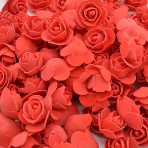 10 lot 500 pièces / lot fleurs ours fleur en mousse artificielle Petit ours accessoires roses de la tête de mariage Utilisation de Rose Bear 3,5 cm