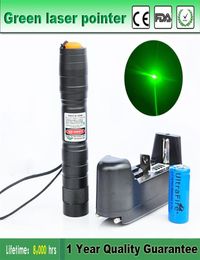 10 Mijl Astronomie Hoge Kwaliteit 5 mW Groene Laser Pointer Tactische Pen 16340 Batterijlader Verstelbare Zichtbare Beam249F9118391