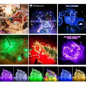 10 Mini LED STRING LUMILES - LUMIÈRES DE FEURRY EMPORTÉE ALIMÉRÉES À BATTATEDE - PARFAIT POUR LES MAISONS DE DÉCORS À L'AIDE!