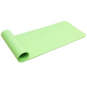 Tapis de yoga/tapis de fitness NBR antidérapant de 10 mm d'épaisseur avec sac d'emballage 183x61x1 (CM) vert