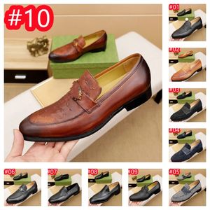 10 Model heren Loafers schoenen luxe ontwerper mannen mocassins franjes formeel zakelijk lederen heren Casual schoen Patent LeThe Britse stijl maat US 6.5-12