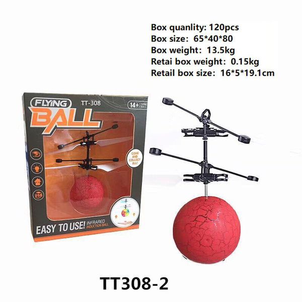 10 modelos RC Drone Flying copter Ball Aircraft Helicóptero Led Intermitente Light Up Toys Inducción Juguete eléctrico sensor Niños Niños Navidad